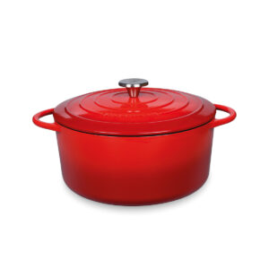PROVENCE kookpan met deksel rood 24cm