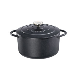 PROVENCE kookpan met deksel zwart 24cm