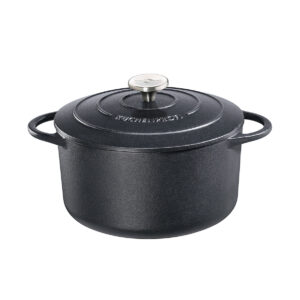 PROVENCE kookpan met deksel zwart 26cm